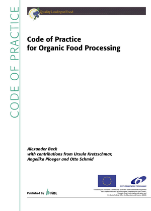 Code of Practice for Organic Food Processing
