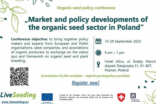 Flyer with the key data of the conference