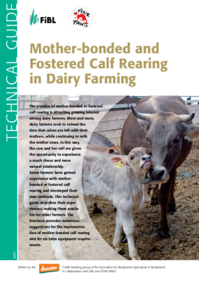 Cover: Technical guide on mother-bonded and fostered calf rearing in dairy farming