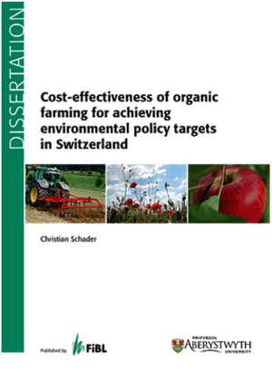 Cost-effectiveness of organic farming for achieving environmental policy targets in Switzerland