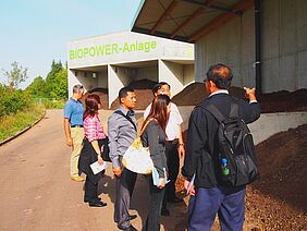 Visiting the Biopower biogas plant in Pratteln.