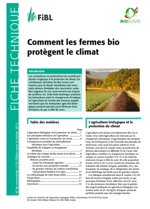 Comment les fermes bio protègent le climat