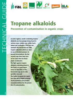 Cover Technical guide Tropane alkaloids