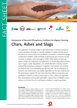 Chars, Ashes and Slags