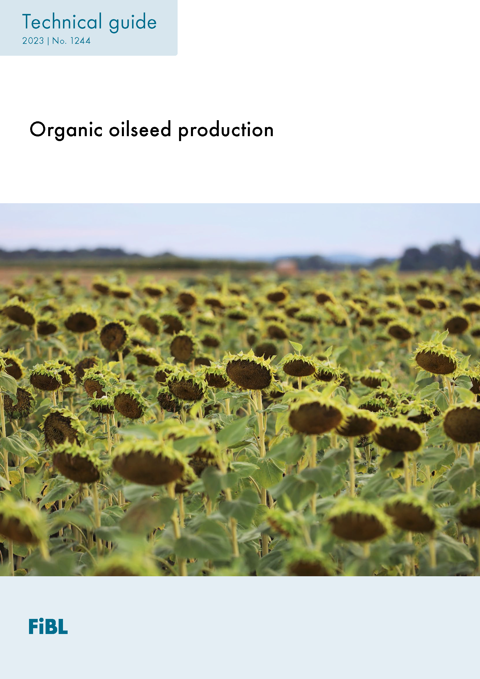 Cover: Organic oilseed production