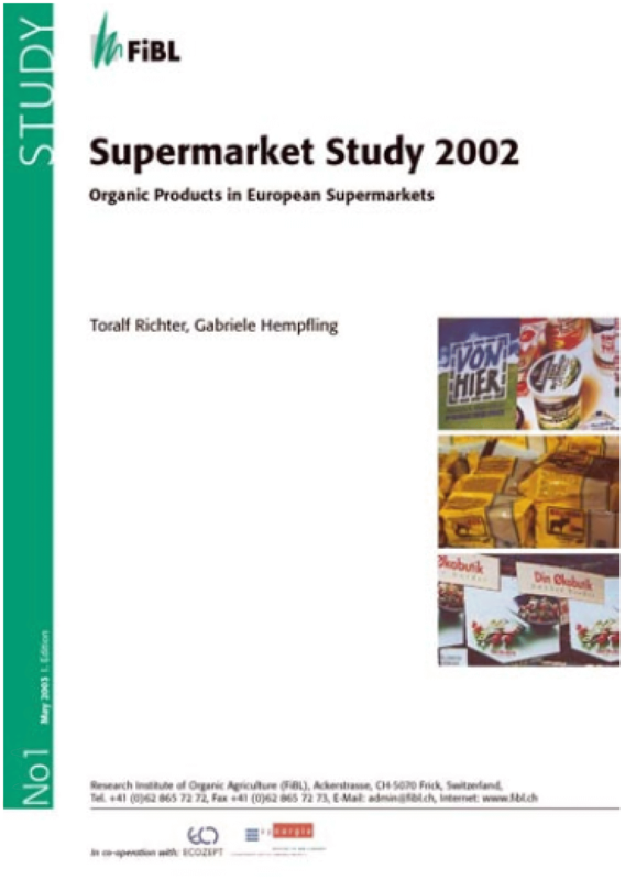 Cover: Supermarket Study 2002. Organic Products in European Supermarkets