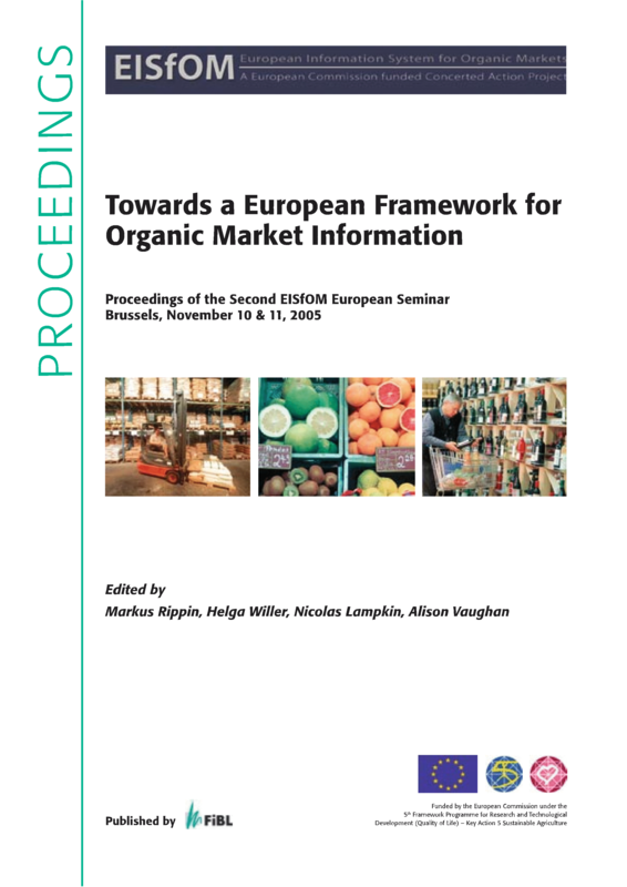 Cover: Towards a European Framework for Organic Market Information