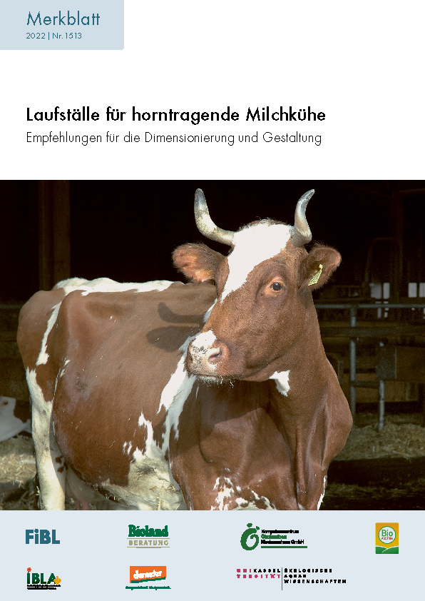 Cover: Laufställe für horntragende Milchkühe