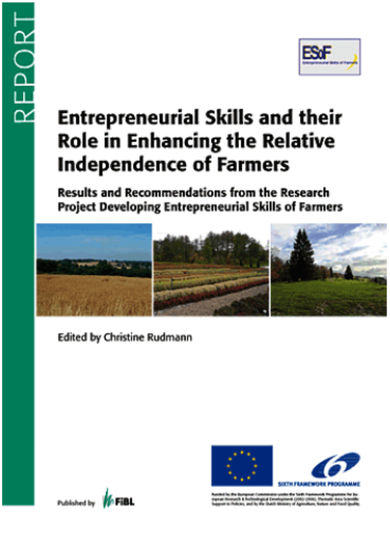 Cover: Entrepreneurial Skills and their Role in Enhancing the Relative - Independence of Farmers