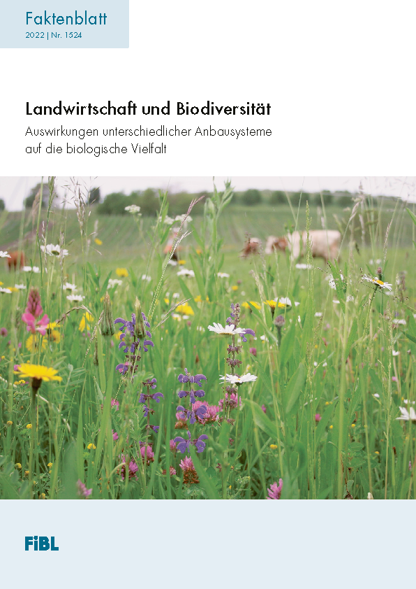 Cover: Biolandbau und Biodiversität