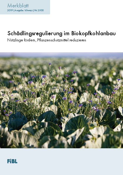 Cover: Schädlingsregulierung im Biokopfkohlanbau