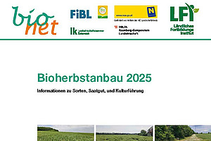 Cover der Broschüre Bioherbstanbau 2025.