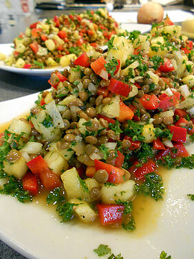 Ananas-Linsen-Salat