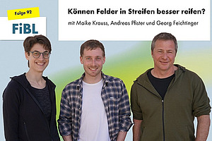 Eine Frau und zwei Männer.