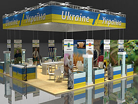 model of the Ukraine's country stall