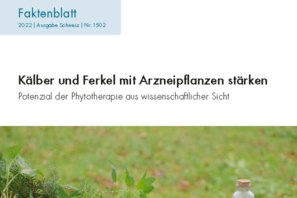 Cover "Kälber und Ferkel mit Arzneipflanzen stärken"