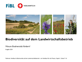 Titelseite der Foliensammlung "Biodiversität auf dem Landwirtschaftsbetrieb".