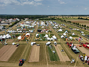 Drohnenaufnahme vom Veranstaltungsgelände.