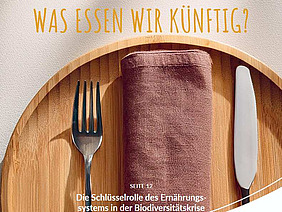 (c)Titelseite Erde & Saat Ausgabe "Was essen wir künftig" Titelseite Zeitschrift Erde & Saat