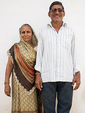 Kamal Chand Namdev and his wife