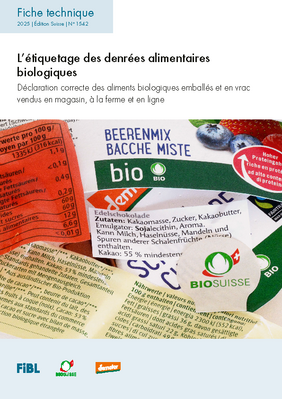 Fiche technique: L’étiquetage des denrées alimentaires biologiques.