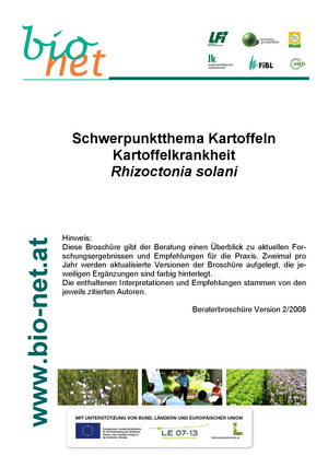 Schwerpunktthema Kartoffeln Kartoffelkrankheit Rhizoctonia solani