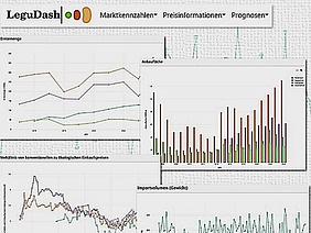 Grafiken in einem Dashboard.