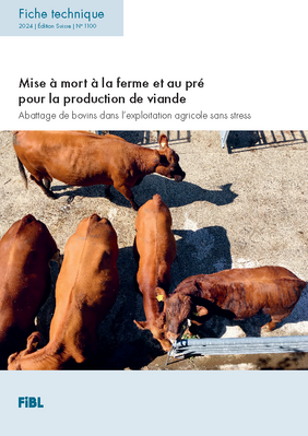Cover Mise à mort à la ferme et au pré pour la production de viande