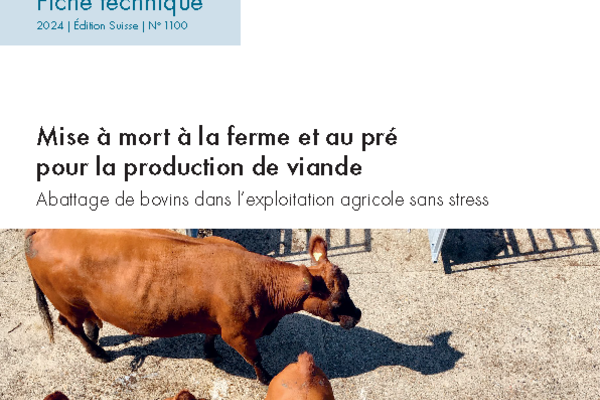 Cover Mise à mort à la ferme et au pré pour la production de viande