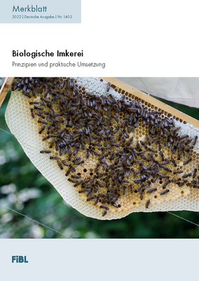 Cover Merkblatt "Biologische Imkerei"