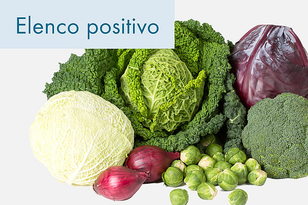 Diversi tipi di verdura.