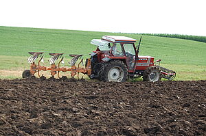 A mouldboard plough