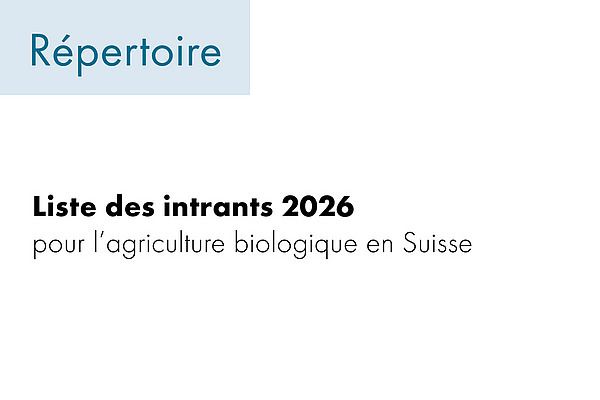 Liste des Intrants Suisse.