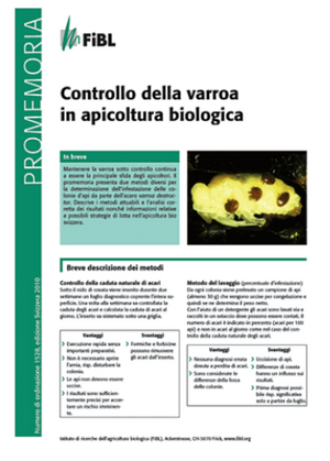 Controllo della varroa in apicoltura biologica