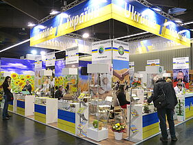 The Country Pavilion of Ukraine in Hall 5 at BIOFACH 2014.