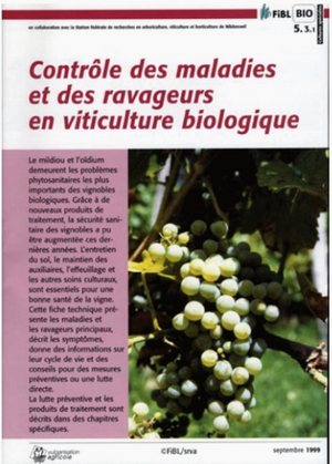 Contrôle des maladies et ravageurs en viticulture biologique