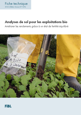 Fiche technique Analyses de sol pour les exploitations bio