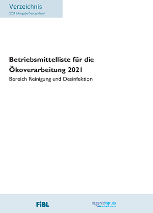 Betriebsmittelliste für die Ökoverarbeitung in Deutschland
