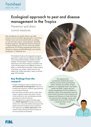 Ecological approach to pest and disease management in the Tropics