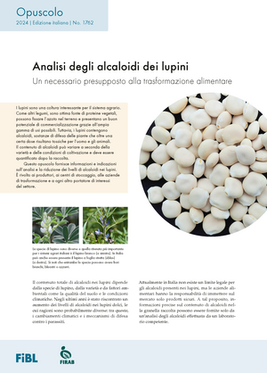 Analisi degli alcaloidi dei lupini