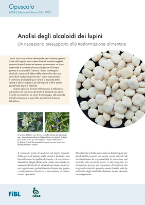 Cover: Analisi degli alcaloidi dei lupini