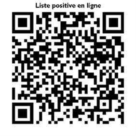 QR Code Liste positive jardinage 2026.