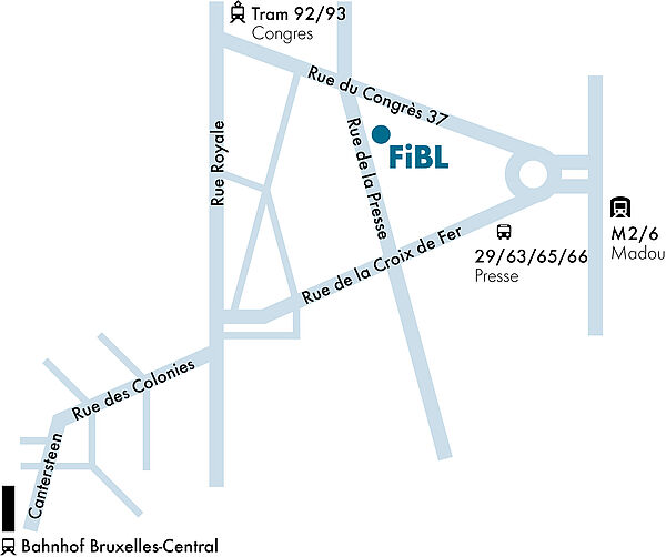 Plan d'accès du FiBL Europe