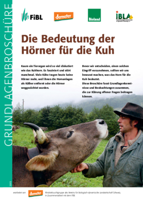 Cover Merkblatt "Die Bedeutung der Hörner für die Kuh"