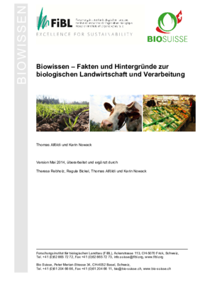 Cover «Biowissen – Fakten und Hintergründe zur biologischen Landwirtschaft und Verarbeitung»