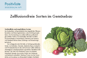 Cover Zellfusionsfreie Sorten im Gemüsebau