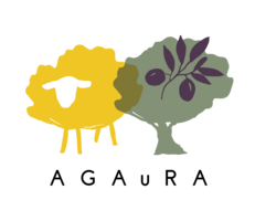 Le logo du projet représente un mouton jaune et un olivier vert.