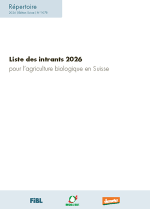 Liste des intrants 2026
