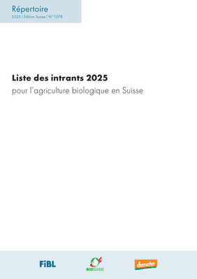 Cover: Liste des intrants 2024