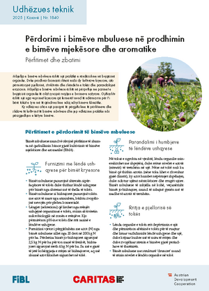 Përdorimi i bimëve mbuluese në prodhimin e bimëve mjekësore dhe aromatike